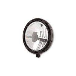 HIGHSIDER pro 7 inch LED headlight FRAME-R1 TYPE 3, black, bottom mount