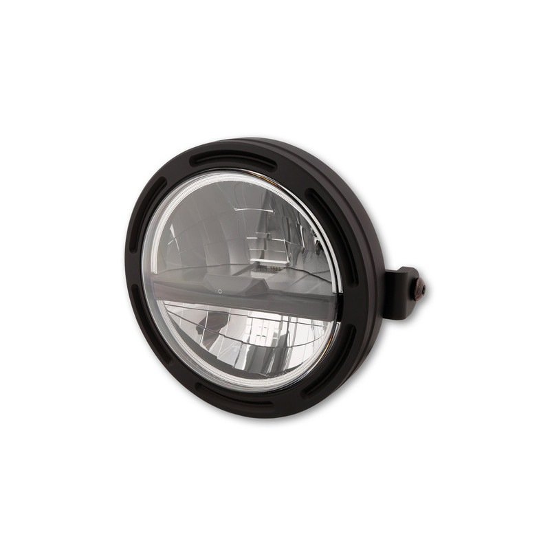 HIGHSIDER pro 5 3/4 inch LED headlight FRAME-R2 TYPE 5, black, side mount
