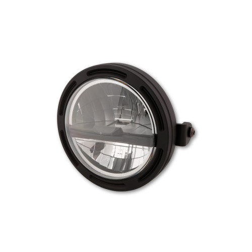 HIGHSIDER pro 5 3/4 inch LED headlight FRAME-R2 TYPE 5, black, side mount