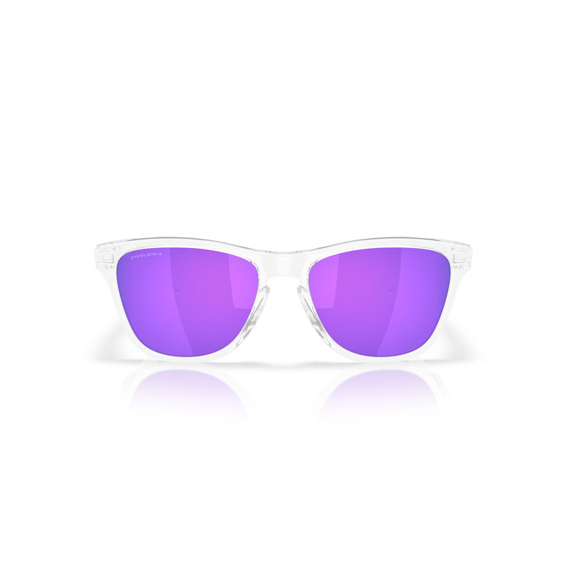 Lunettes de soleil OAKLEY Frogskins S Polished Clear - verres Prizm Violet