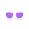 Lunettes de soleil OAKLEY Frogskins S Polished Clear - verres Prizm Violet