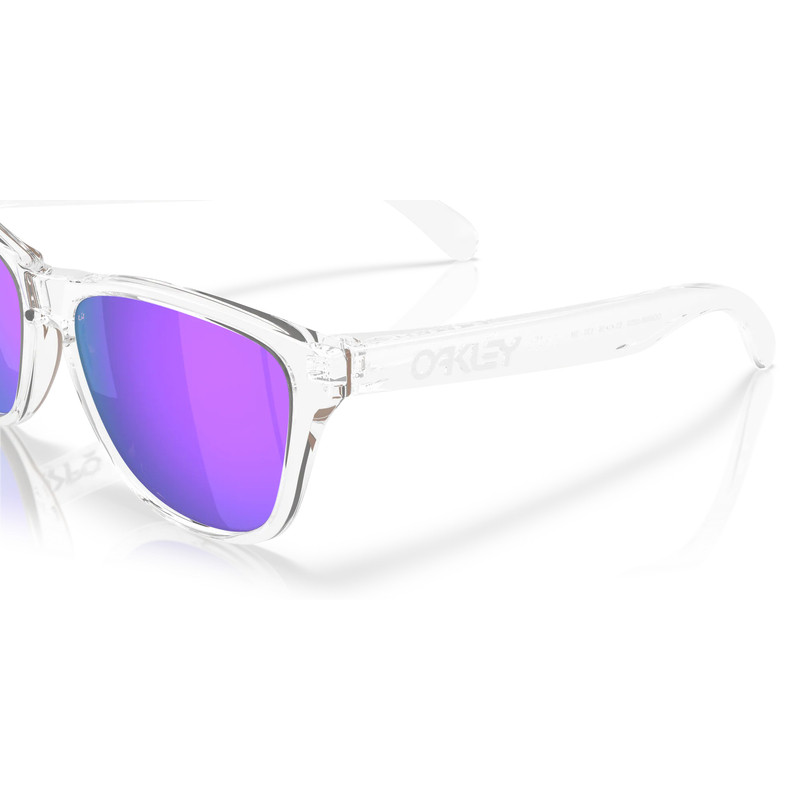 Lunettes de soleil OAKLEY Frogskins S Polished Clear - verres Prizm Violet