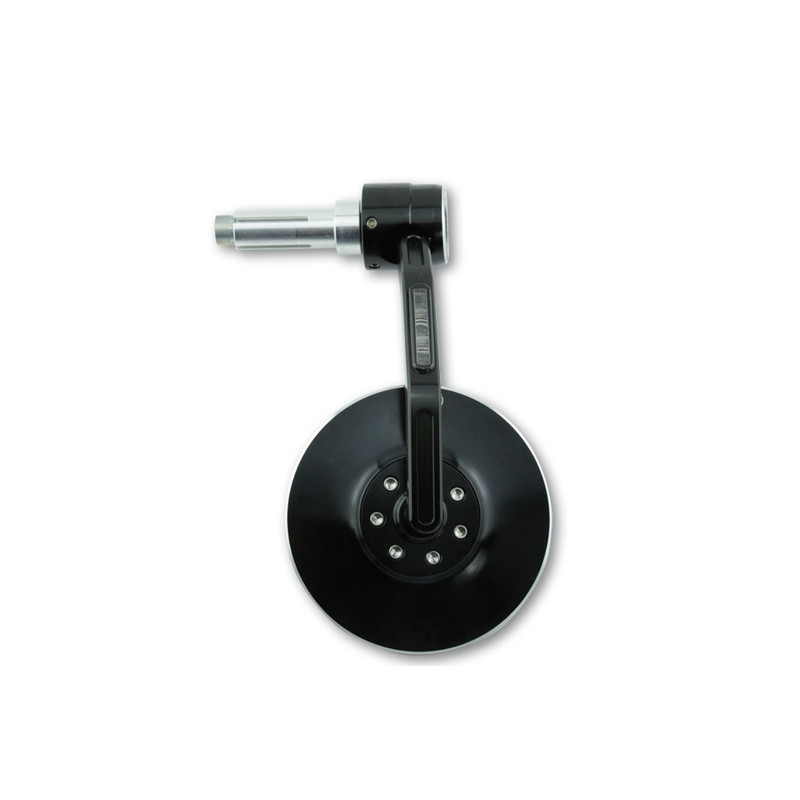 Rétroviseur d'embout de guidon HIGHSIDER pro Conero avec clignotant LED - noir - l'unité