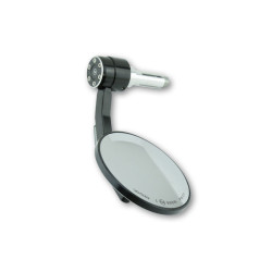 Rétroviseur d'embout de guidon HIGHSIDER pro Conero avec clignotant LED - noir - l'unité