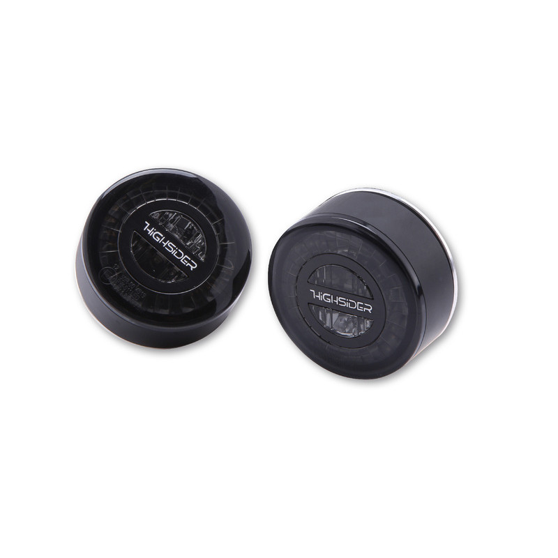 Feu arrière/clignotant LED HIGHSIDER pro Rocket Module 3en1 homologué - verre fumé - la paire