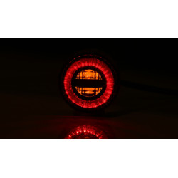 Feu arrière/clignotant LED HIGHSIDER pro Rocket Module 3en1 homologué - verre fumé - la paire
