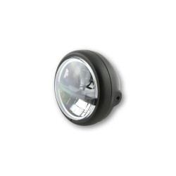 HIGHSIDER pro 5 3/4 inch LED headlight PECOS TYPE 5, matt black, black lens, side mount