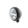 HIGHSIDER pro 5 3/4 inch LED headlight PECOS TYPE 6, matt black, with TFL, bottom mount