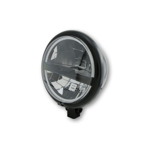 HIGHSIDER pro 5 3/4 inch LED headlight BATES STYLE TYPE 5, black, bottom mount