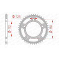 Kit chaîne AFAM 520XMR3 17/41 standard - couronne standard