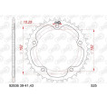 Kit chaîne AFAM 525XSR2 16/39 super-renforcé - couronne standard