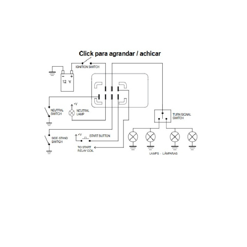 Relé para intermitentes DZE (2+2) X 21W / LED