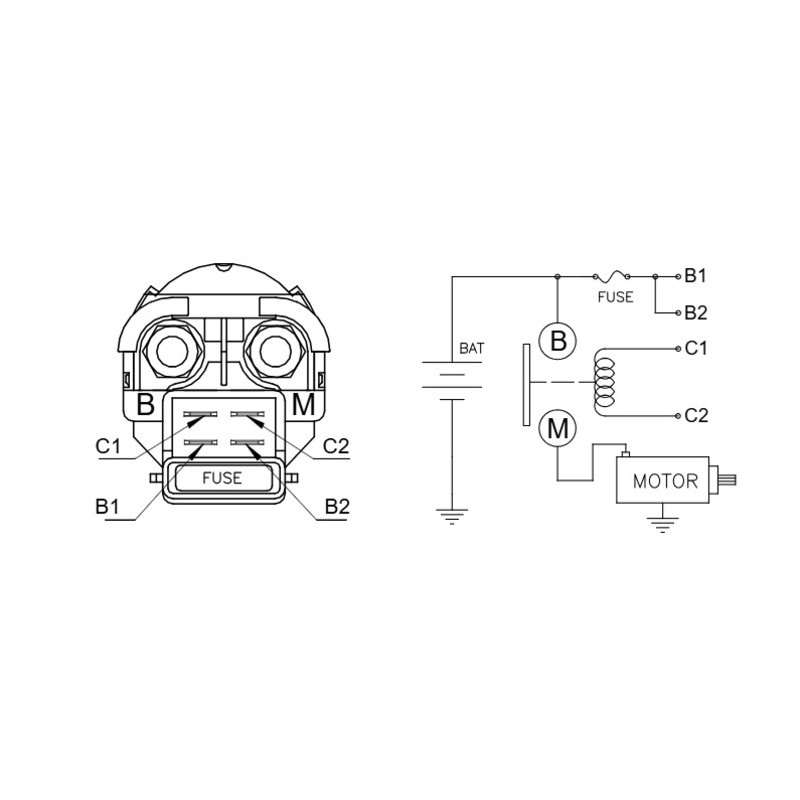 Relais de démarreur DZE