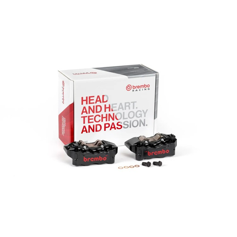 Paire d'étrier de frein avant radial BREMBO UPGRADE GP4-RB 4 pistons Ø30/34mm