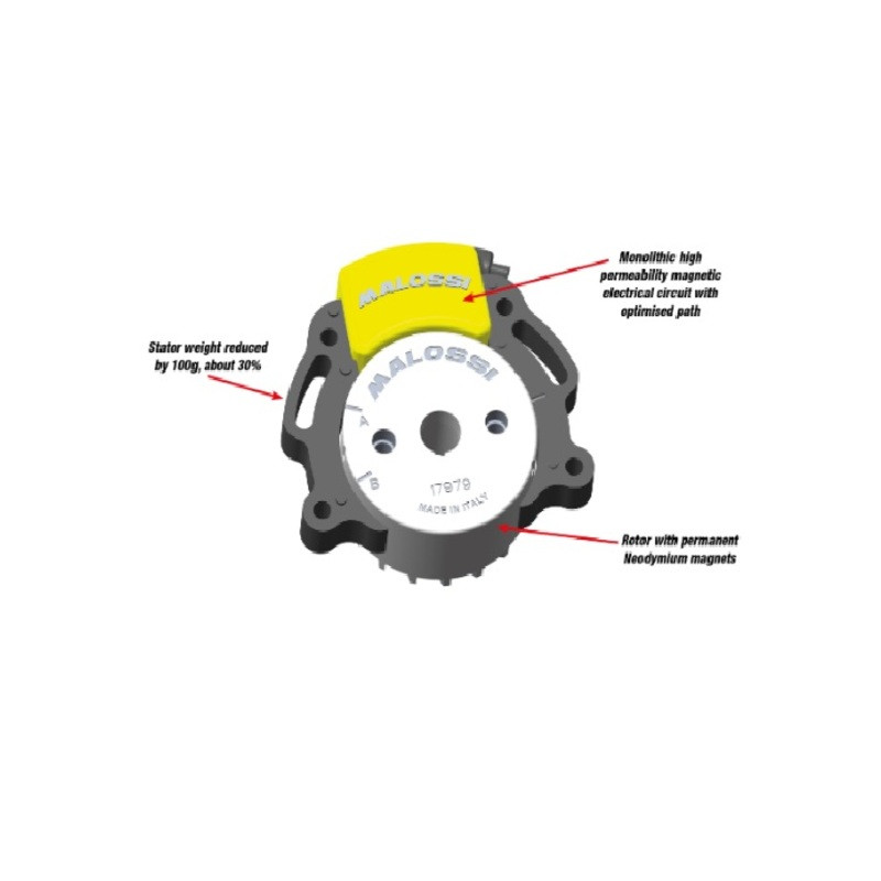 MALOSSI MHR Team II Rotor interne d'allumage pour scooters Yamaha Minarelli