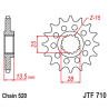 Pignon JT SPROCKETS acier anti-bruit 710 - 520