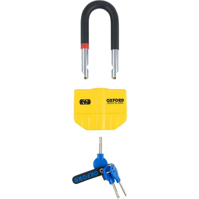 Antivol chaîne OXFORD Boss Alarm 14mm + chaîne 12mm x 1,5m