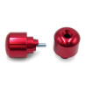 V PARTS Handlebar counter-weights (Aluminium) HONDA (Red)