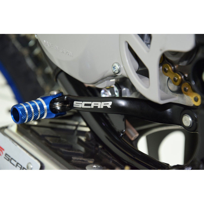 Sélecteur de vitesse SCAR noir mat/embout bleu