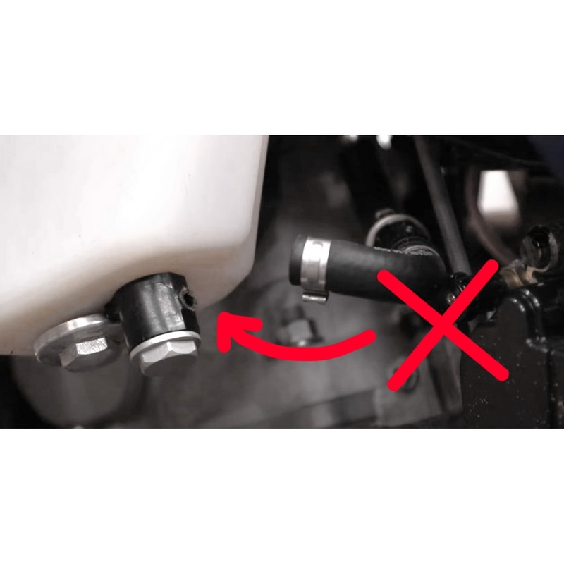 Connexion banjo S3 pour réservoir de carburant - noir