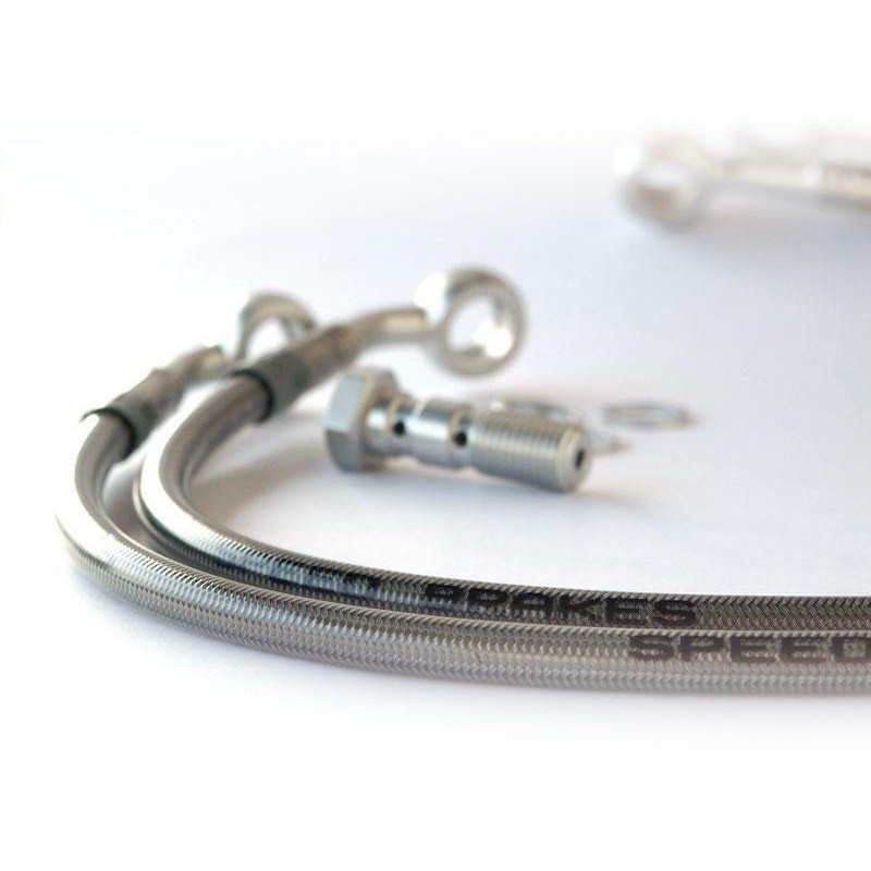 Durite de frein Aviation SPEEDBRAKES carbone/raccord or