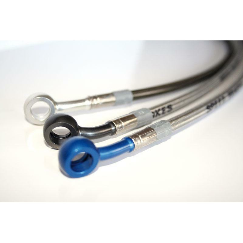 Durite de frein Aviation SPEEDBRAKES carbone/raccord bleu