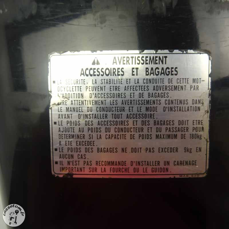 Garde boue arrière  Honda 600 xl v transalp 1995