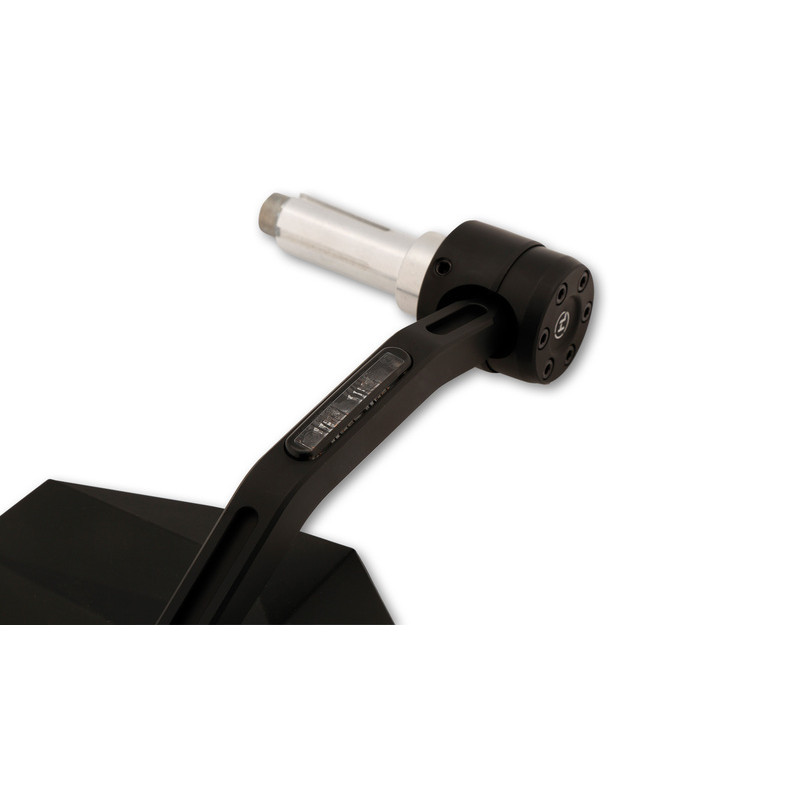 HIGHSIDER pro Bar End Mirror Stealth-X7 With LED Indicator, Black, E-approved (1pc)