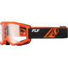 Masque FLY RACING Focus noir/orange - écran clair