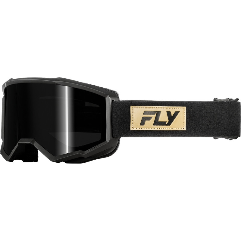 Masque FLY RACING Focus Sand noir - écran fumé foncé