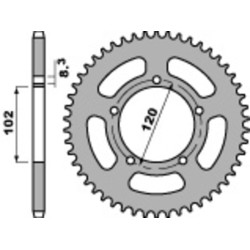 Couronne PBR acier standard 4373 - 420