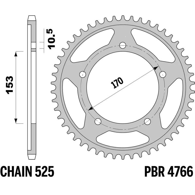 Couronne PBR aluminium 4766 - 525