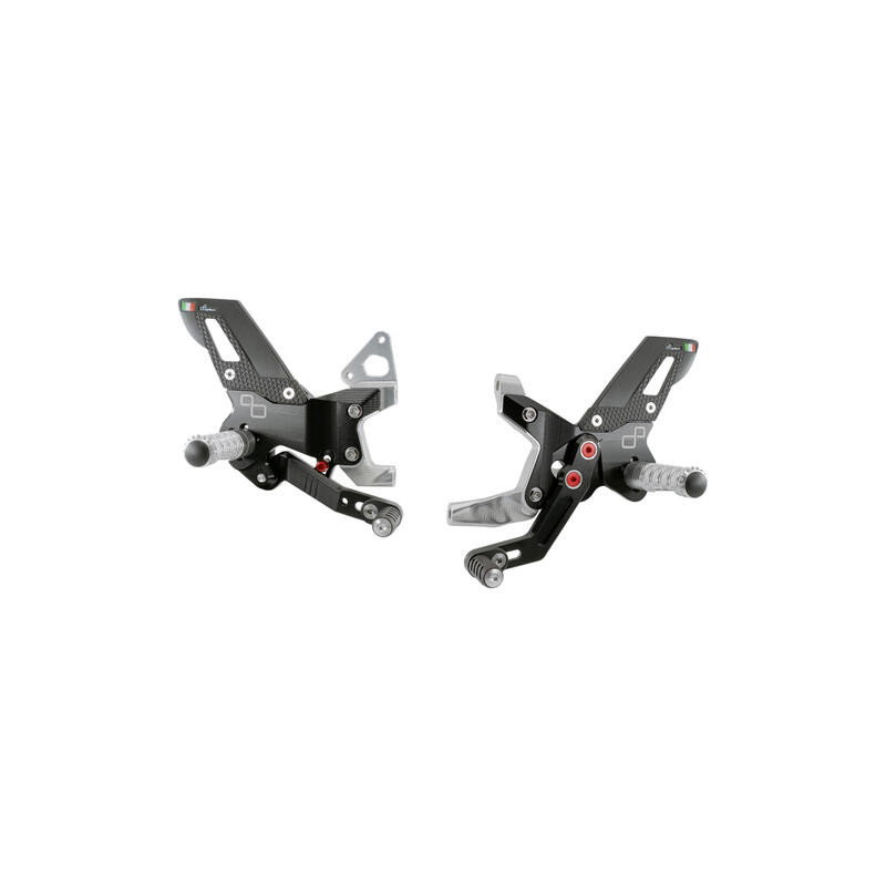 LIGHTECH Repose-pieds arrière réglables avec repose-pieds fixes (usage piste)