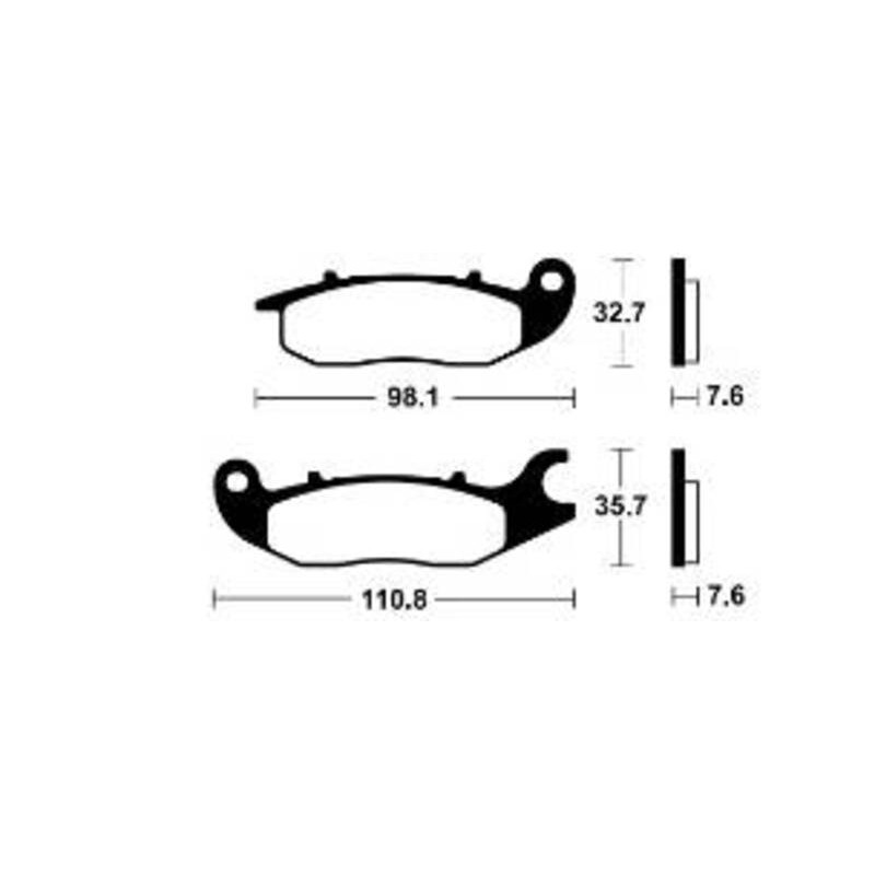 Plaquettes de frein TECNIUM Performance métal fritté - MF297