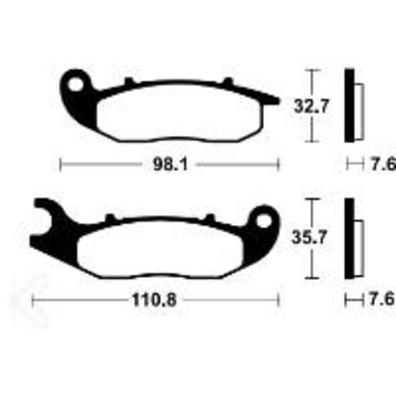 Plaquettes de frein TECNIUM Performance métal fritté - MF359