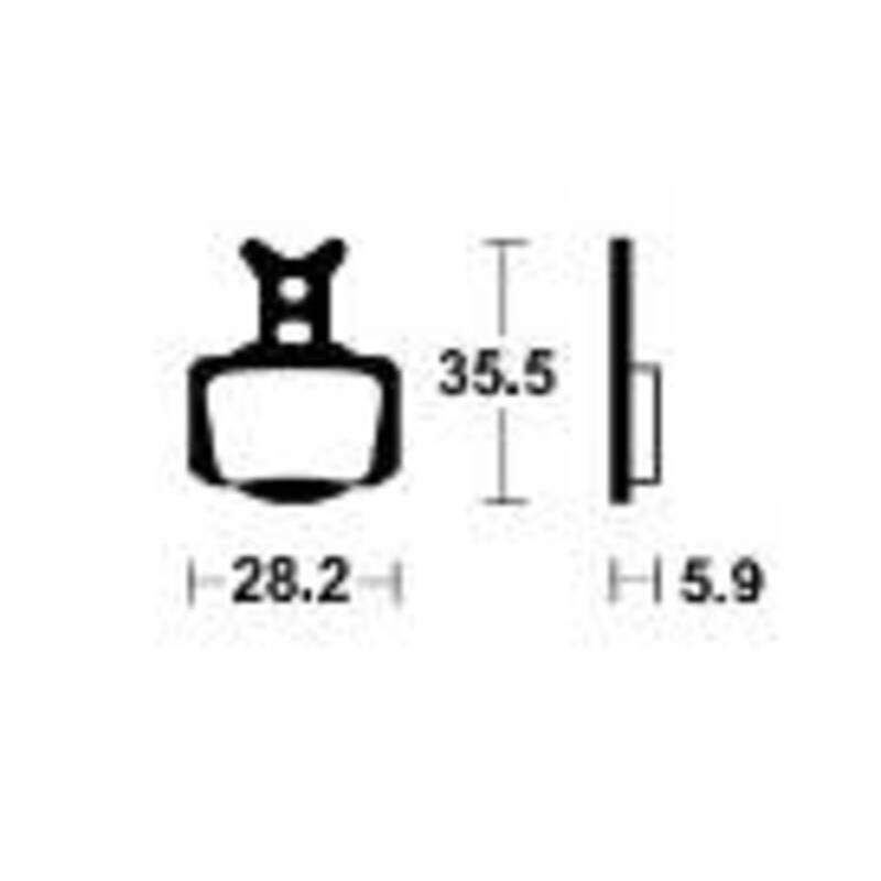 Plaquettes de frein TECNIUM MX/Quad Racing métal fritté - MOR506