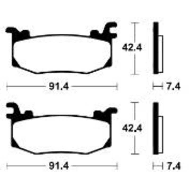 Plaquettes de frein TECNIUM Performance métal fritté - MF512