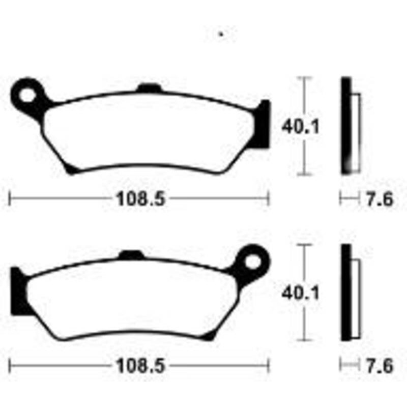 Plaquettes de frein TECNIUM Performance métal fritté - MR505