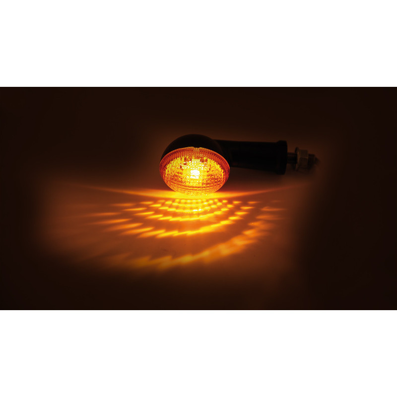 Clignotants HIGHSIDER smart OVAL Mini - noir