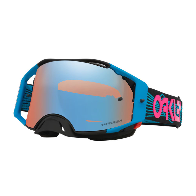 Masque OAKLEY Airbrake MX - Blue Wired écran Prizm MX Sapphire Iridium