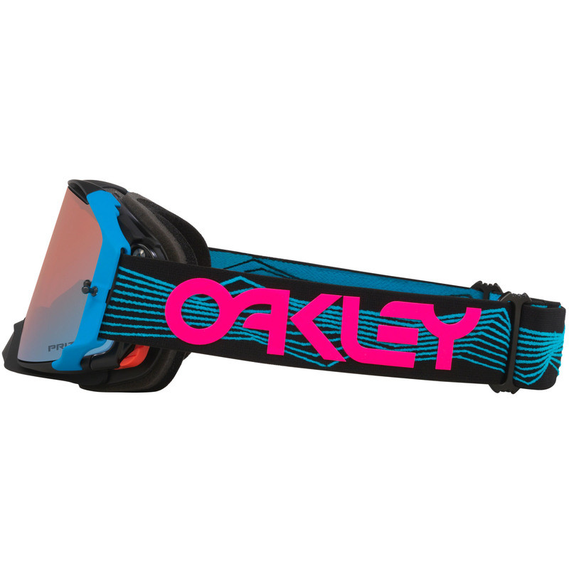 Masque OAKLEY Airbrake MX - Blue Wired écran Prizm MX Sapphire Iridium
