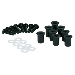 Kit vis de carénage en aluminium HIGHSIDER smart - écrous caoutchouc M5 - 8 pièces