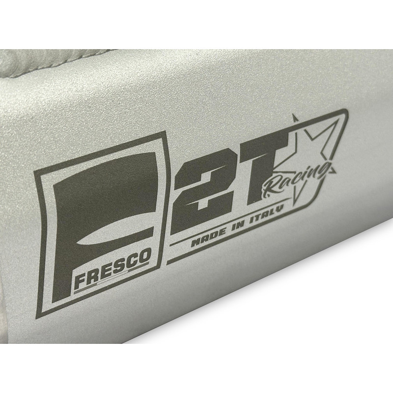 Silencieux FRESCO Carby aluminium blanc/casquette carbone