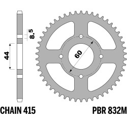 Couronne PBR acier standard - 415