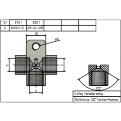 Répartiteur SPEEDBRAKES 813-1 Aluminum