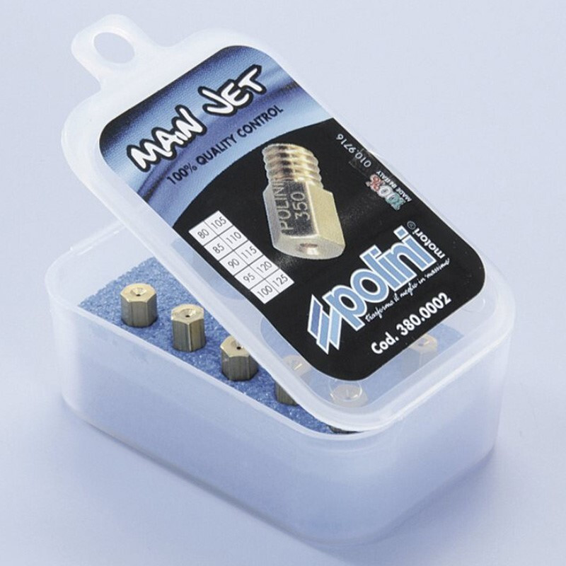 Polini main jets pack. 10 jets for Mikuni carburetor, 130/175 (380.0003)