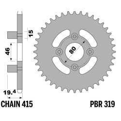 Couronne PBR acier standard - 415