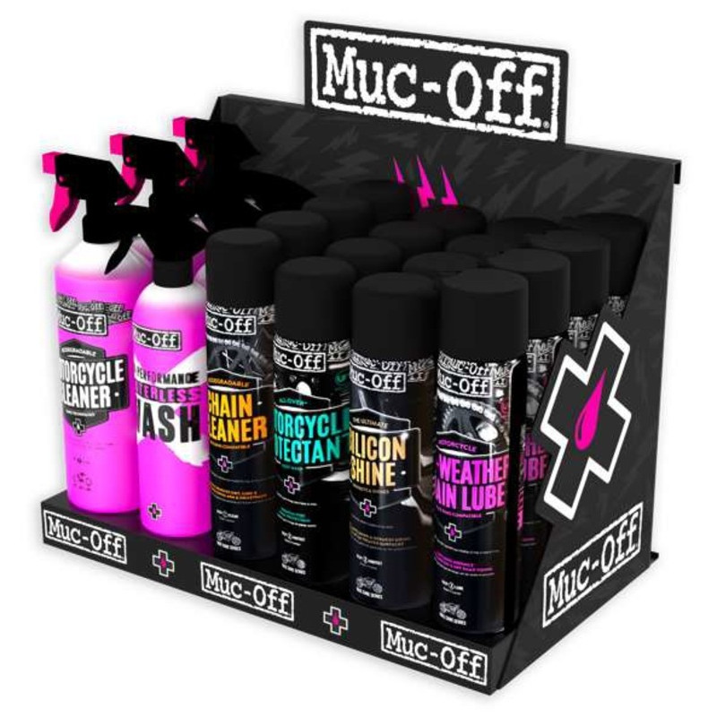 Kit de démarrage MUC-OFF Slat Wall - Clean, Protect, Lube