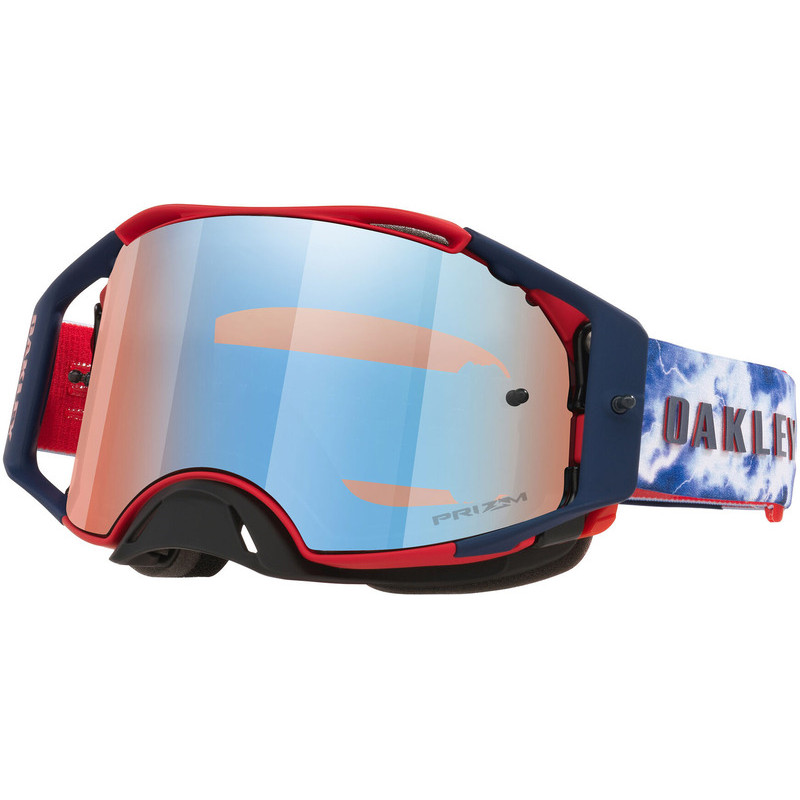 Masque OAKLEY Airbrake MX - Renault Matte White écran Prizm Sapphire