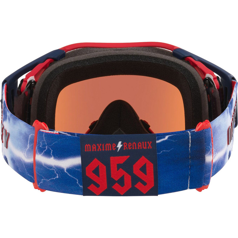 Masque OAKLEY Airbrake MX - Renault Matte White écran Prizm Sapphire